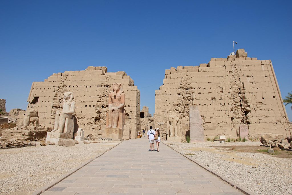 entrée du temple de Karnak